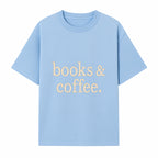 Books & Coffee Wall Art Print | Cozy Home Decor for Readers | Inspirational Quote Poster | Perfect Gift for Book Lovers - T-shirt 1758388394648.jpg