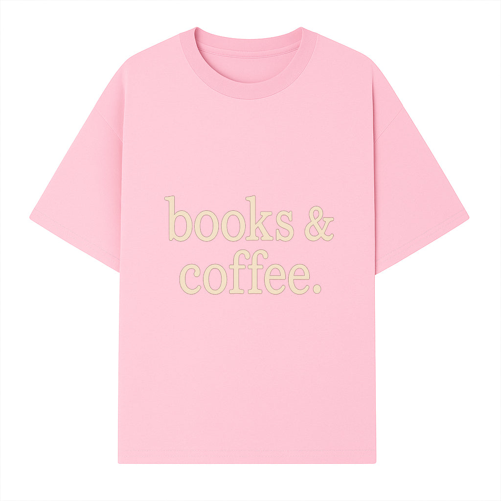 Books & Coffee Wall Art Print | Cozy Home Decor for Readers | Inspirational Quote Poster | Perfect Gift for Book Lovers - T-shirt 1758388394777.jpg