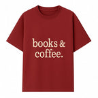 Books & Coffee Wall Art Print | Cozy Home Decor for Readers | Inspirational Quote Poster | Perfect Gift for Book Lovers - T-shirt 1758388394941.jpg
