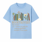 Booktrovert Definition Art Print | Floral Bookshelf Decor | Introvert Gift for Book Lovers | Literary Home Wall Art - T-shirt 1758388395027.jpg