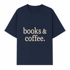 Books & Coffee Wall Art Print | Cozy Home Decor for Readers | Inspirational Quote Poster | Perfect Gift for Book Lovers - T-shirt 1758388395090.jpg