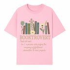 Booktrovert Definition Art Print | Floral Bookshelf Decor | Introvert Gift for Book Lovers | Literary Home Wall Art - T-shirt 1758388395199.jpg