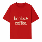 Books & Coffee Wall Art Print | Cozy Home Decor for Readers | Inspirational Quote Poster | Perfect Gift for Book Lovers - T-shirt 1758388395229.jpg