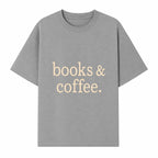 Books & Coffee Wall Art Print | Cozy Home Decor for Readers | Inspirational Quote Poster | Perfect Gift for Book Lovers - T-shirt 1758388395352.jpg