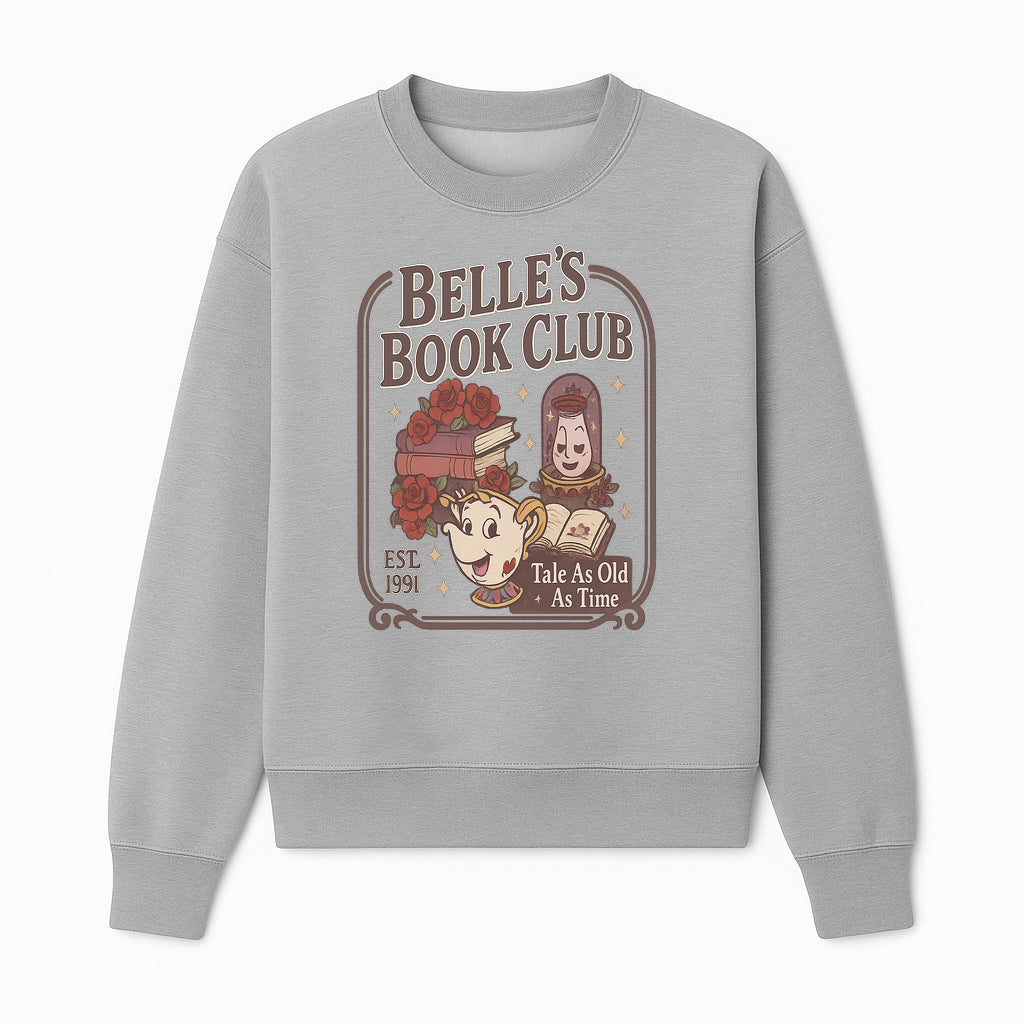 Belle's Book Club Vintage Design, EST 1991, Enchanted Storytelling Tee, Tale As Old As Time, Beauty and the Beast Inspired Merchandise - Sweatshirt 1758388395428.jpg