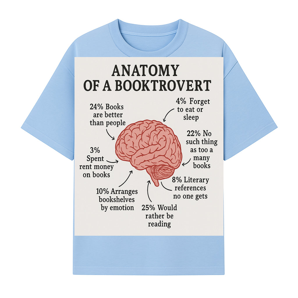 Anatomy of a Booktrovert Wall Art - Funny Book Lover Printable - Reading Humor Decor for Bibliophiles and Bookworms - T-shirt 1758388395473.jpg