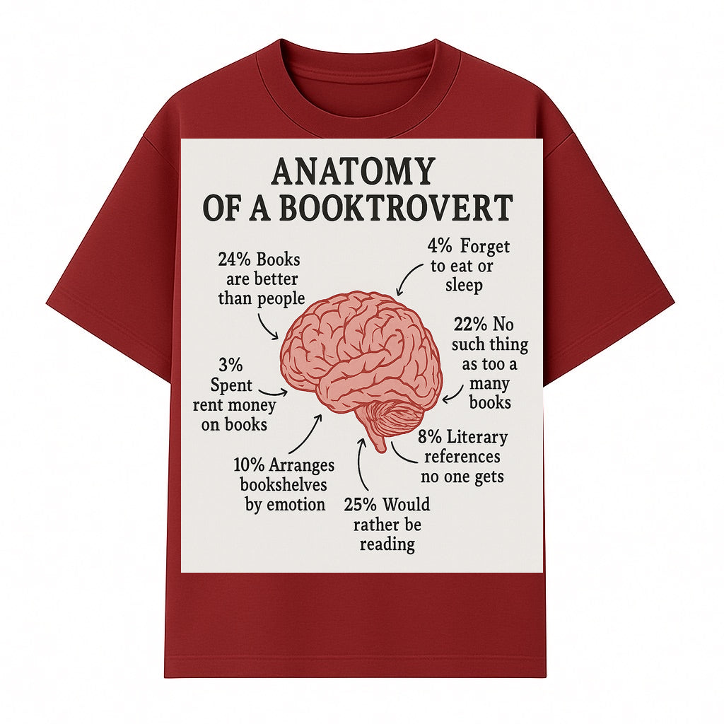 Anatomy of a Booktrovert Wall Art - Funny Book Lover Printable - Reading Humor Decor for Bibliophiles and Bookworms - T-shirt 1758388395746.jpg