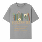 Booktrovert Definition Art Print | Floral Bookshelf Decor | Introvert Gift for Book Lovers | Literary Home Wall Art - T-shirt 1758388395797.jpg
