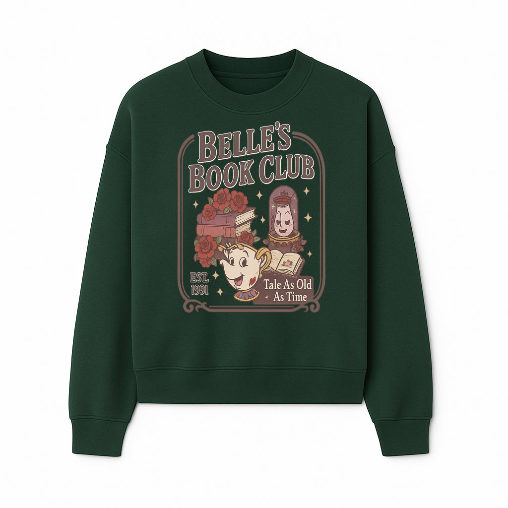 Belle's Book Club Vintage Design, EST 1991, Enchanted Storytelling Tee, Tale As Old As Time, Beauty and the Beast Inspired Merchandise - Sweatshirt 1758388395838.jpg