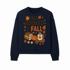 All Booked for Fall Cozy Decor - Autumn Books, Pumpkin, Coffee Mug, Fall Leaves, Warm Scarf, Seasonal Home Decor - Sweatshirt 1758388395965.jpg