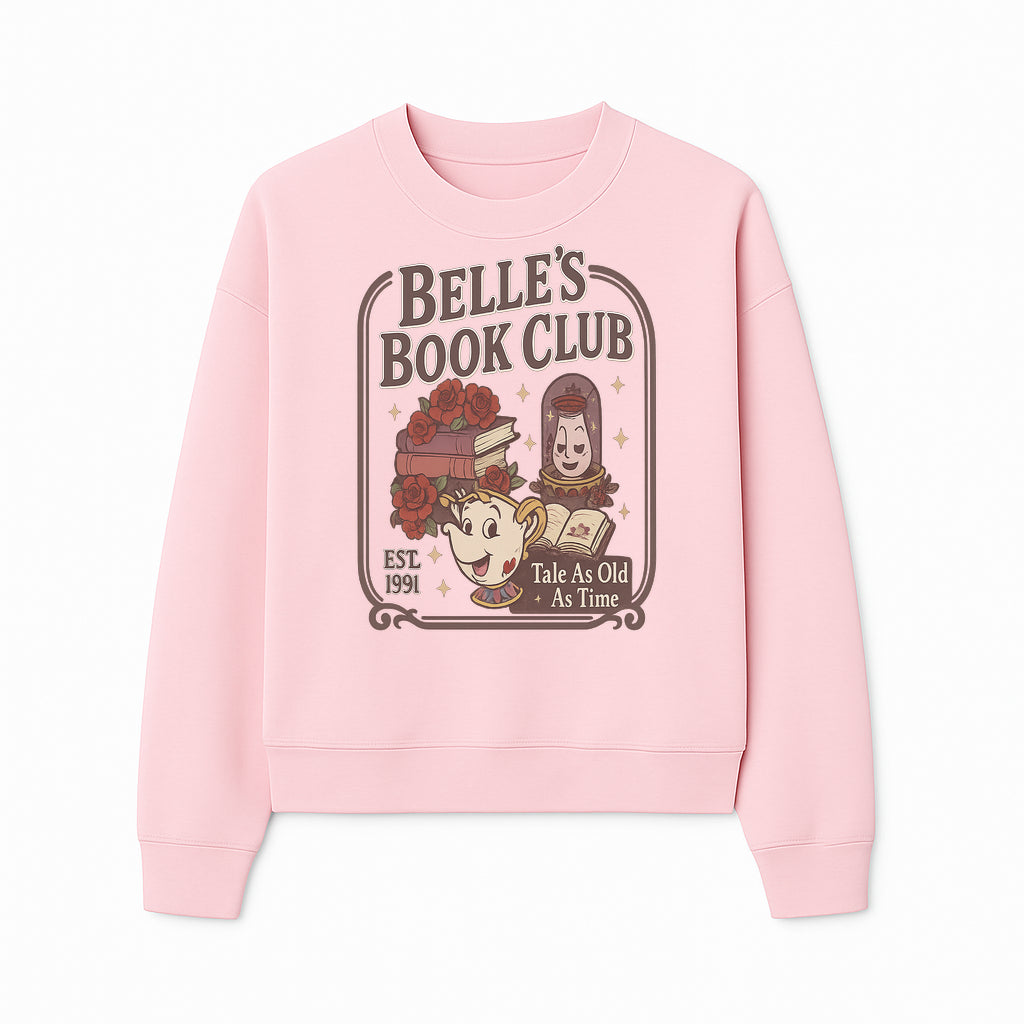 Belle's Book Club Vintage Design, EST 1991, Enchanted Storytelling Tee, Tale As Old As Time, Beauty and the Beast Inspired Merchandise - Sweatshirt 1758388396258.jpg