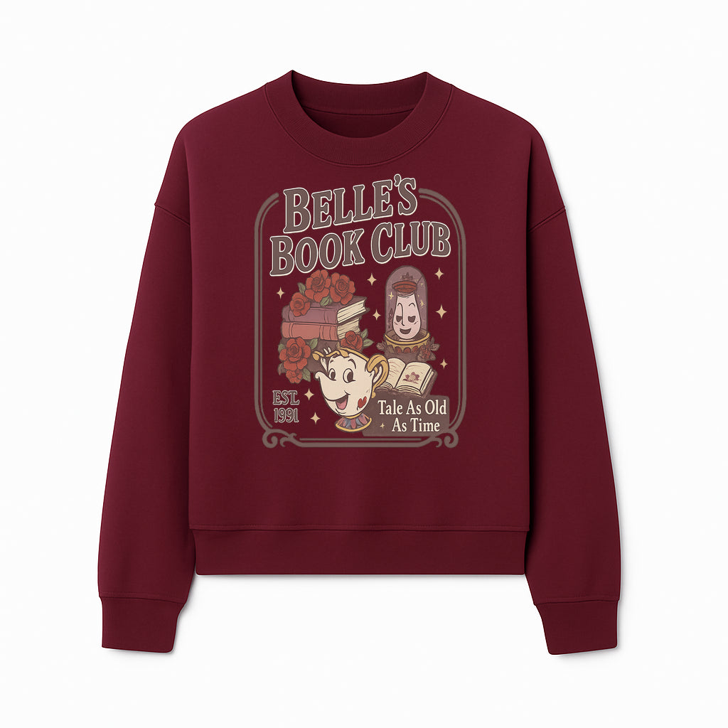 Belle's Book Club Vintage Design, EST 1991, Enchanted Storytelling Tee, Tale As Old As Time, Beauty and the Beast Inspired Merchandise - Sweatshirt 1758388396409.jpg
