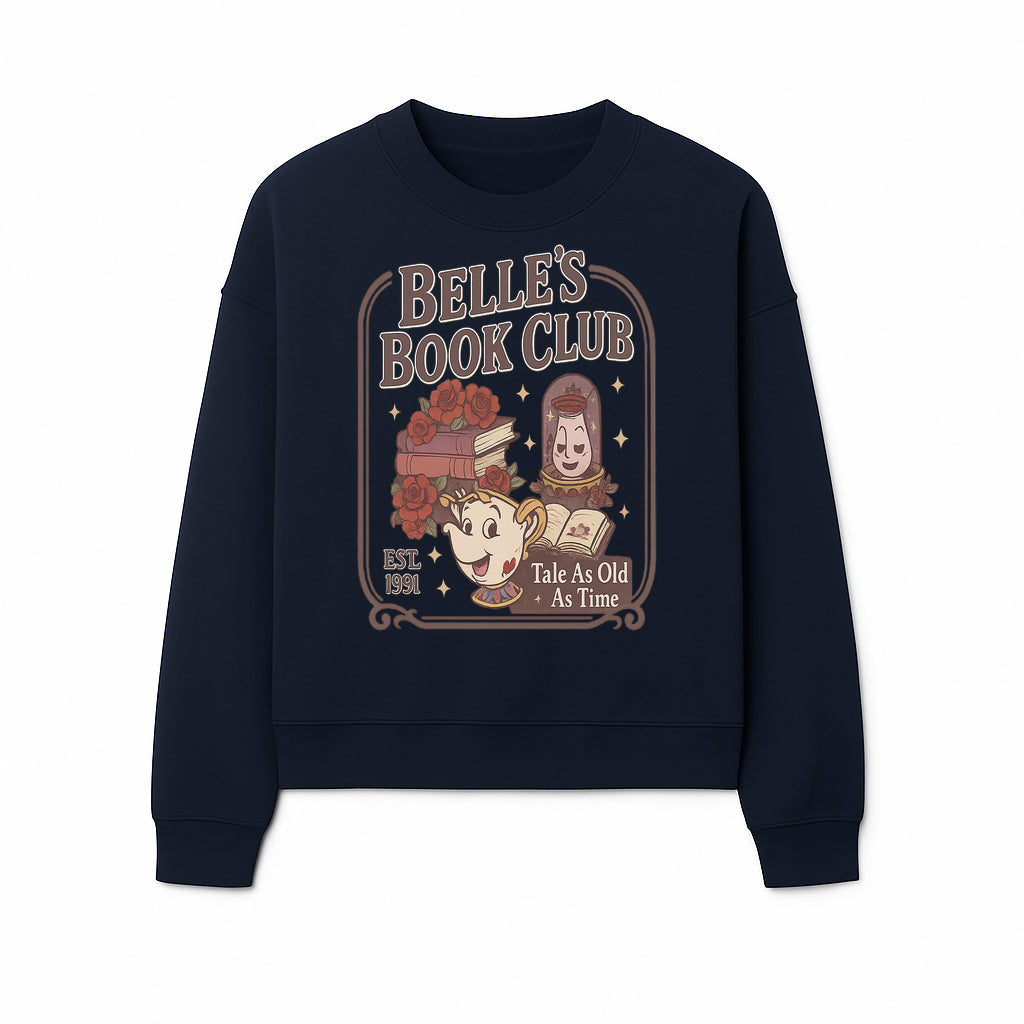 Belle's Book Club Vintage Design, EST 1991, Enchanted Storytelling Tee, Tale As Old As Time, Beauty and the Beast Inspired Merchandise - Sweatshirt 1758388396521.jpg