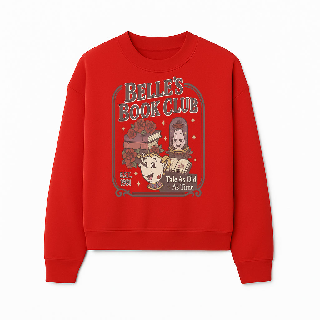 Belle's Book Club Vintage Design, EST 1991, Enchanted Storytelling Tee, Tale As Old As Time, Beauty and the Beast Inspired Merchandise - Sweatshirt 1758388396643.jpg
