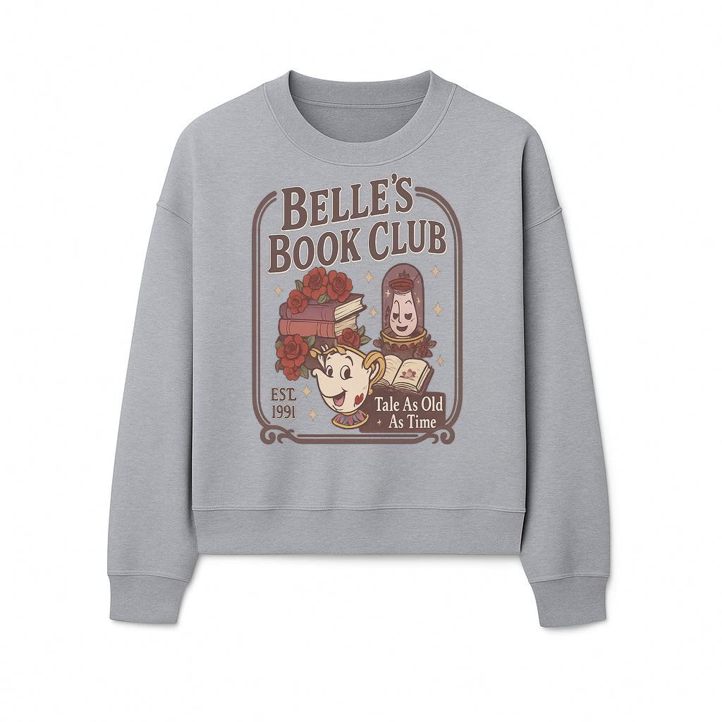 Belle's Book Club Vintage Design, EST 1991, Enchanted Storytelling Tee, Tale As Old As Time, Beauty and the Beast Inspired Merchandise - Sweatshirt 1758388396763.jpg