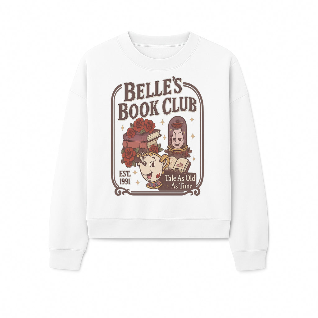 Belle's Book Club Vintage Design, EST 1991, Enchanted Storytelling Tee, Tale As Old As Time, Beauty and the Beast Inspired Merchandise - Sweatshirt 1758388396925.jpg