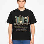Booktrovert Definition Art Print | Floral Bookshelf Decor | Introvert Gift for Book Lovers | Literary Home Wall Art - T-shirt 1758388397083.jpg