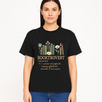 Booktrovert Definition Art Print | Floral Bookshelf Decor | Introvert Gift for Book Lovers | Literary Home Wall Art - T-shirt 1758388397229.jpg