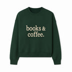 Books & Coffee Wall Art Print | Cozy Home Decor for Readers | Inspirational Quote Poster | Perfect Gift for Book Lovers - Sweatshirt 1758388397427.jpg
