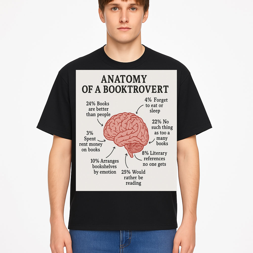 Anatomy of a Booktrovert Wall Art - Funny Book Lover Printable - Reading Humor Decor for Bibliophiles and Bookworms - T-shirt 1758388397430.jpg