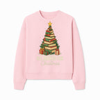All Booked for Christmas - Festive Book Tree Art Print, Holiday Decor for Book Lovers, Christmas Gift Idea - Sweatshirt 1758388397512.jpg