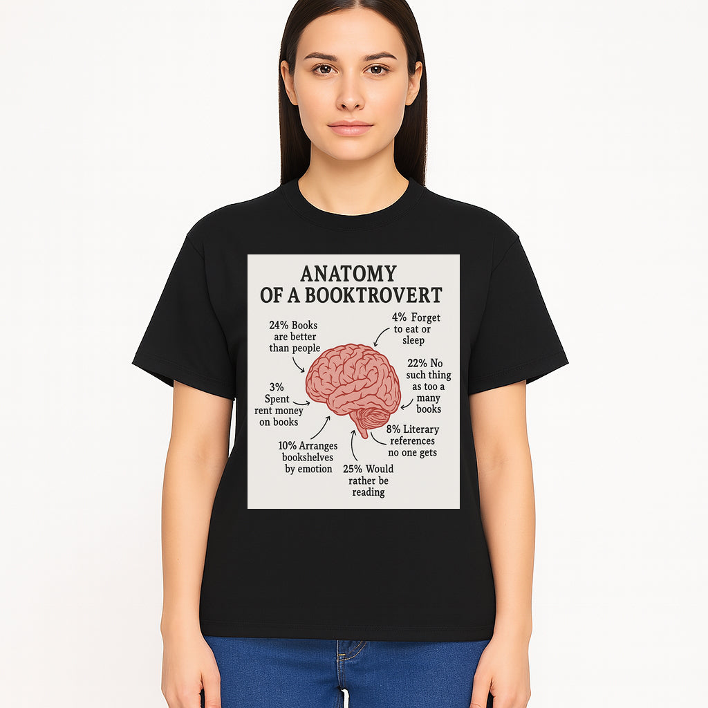 Anatomy of a Booktrovert Wall Art - Funny Book Lover Printable - Reading Humor Decor for Bibliophiles and Bookworms - T-shirt 1758388397571.jpg