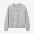 Books & Coffee Wall Art Print | Cozy Home Decor for Readers | Inspirational Quote Poster | Perfect Gift for Book Lovers - Sweatshirt 1758388397589.jpg