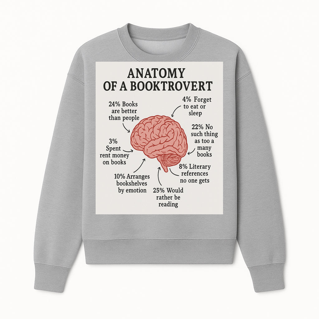 Anatomy of a Booktrovert Wall Art - Funny Book Lover Printable - Reading Humor Decor for Bibliophiles and Bookworms - Sweatshirt 1758388397747.jpg
