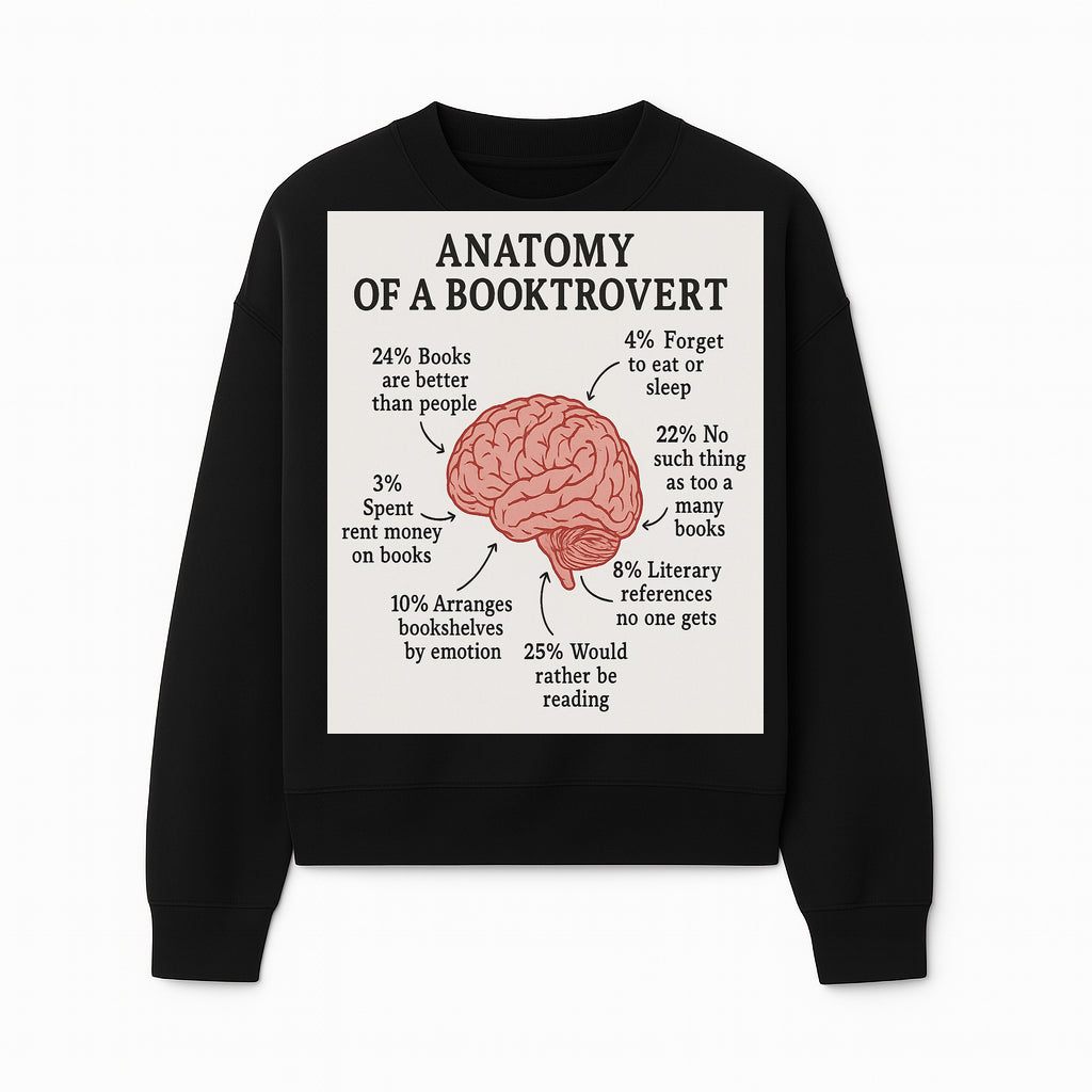 Anatomy of a Booktrovert Wall Art - Funny Book Lover Printable - Reading Humor Decor for Bibliophiles and Bookworms - Sweatshirt 1758388397900.jpg