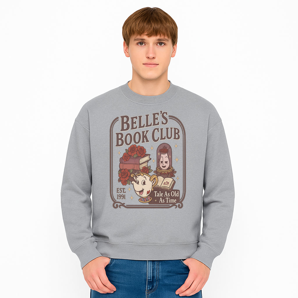 Belle's Book Club Vintage Design, EST 1991, Enchanted Storytelling Tee, Tale As Old As Time, Beauty and the Beast Inspired Merchandise - Sweatshirt 1758388398040.jpg