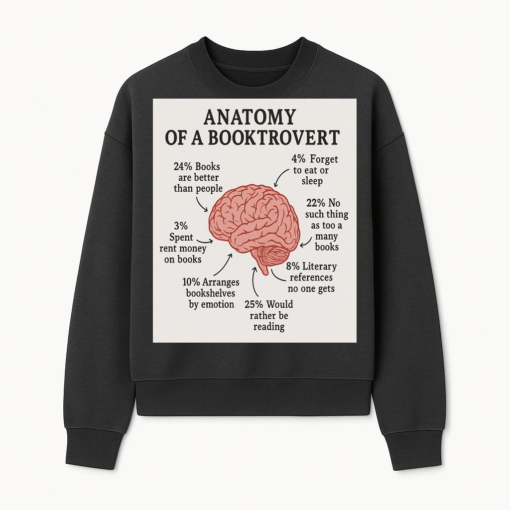 Anatomy of a Booktrovert Wall Art - Funny Book Lover Printable - Reading Humor Decor for Bibliophiles and Bookworms - Sweatshirt 1758388398054.jpg
