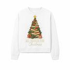 All Booked for Christmas - Festive Book Tree Art Print, Holiday Decor for Book Lovers, Christmas Gift Idea - Sweatshirt 1758388398240.jpg