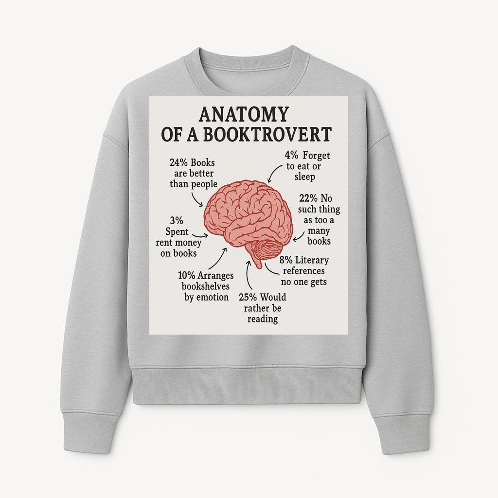 Anatomy of a Booktrovert Wall Art - Funny Book Lover Printable - Reading Humor Decor for Bibliophiles and Bookworms - Sweatshirt 1758388398345.jpg