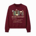 Booktrovert Definition Art Print | Floral Bookshelf Decor | Introvert Gift for Book Lovers | Literary Home Wall Art - Sweatshirt 1758388398402.jpg