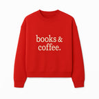 Books & Coffee Wall Art Print | Cozy Home Decor for Readers | Inspirational Quote Poster | Perfect Gift for Book Lovers - Sweatshirt 1758388398411.jpg