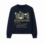 Booktrovert Definition Art Print | Floral Bookshelf Decor | Introvert Gift for Book Lovers | Literary Home Wall Art - Sweatshirt 1758388398538.jpg