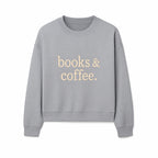 Books & Coffee Wall Art Print | Cozy Home Decor for Readers | Inspirational Quote Poster | Perfect Gift for Book Lovers - Sweatshirt 1758388398546.jpg