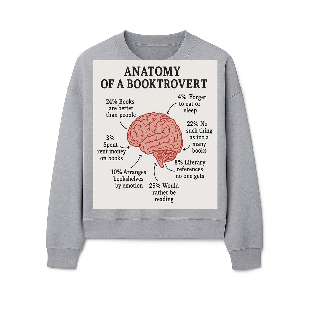 Anatomy of a Booktrovert Wall Art - Funny Book Lover Printable - Reading Humor Decor for Bibliophiles and Bookworms - Sweatshirt 1758388399183.jpg