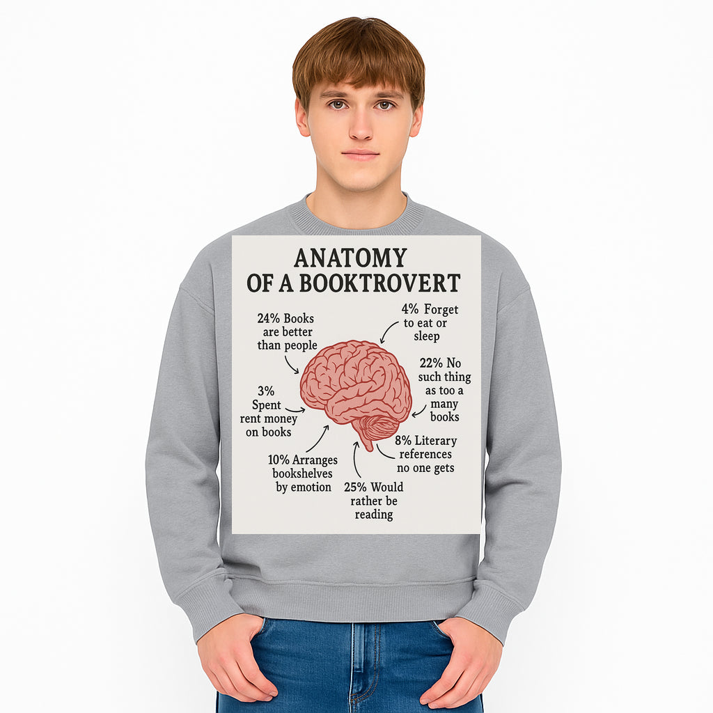 Anatomy of a Booktrovert Wall Art - Funny Book Lover Printable - Reading Humor Decor for Bibliophiles and Bookworms - Sweatshirt 1758388400418.jpg