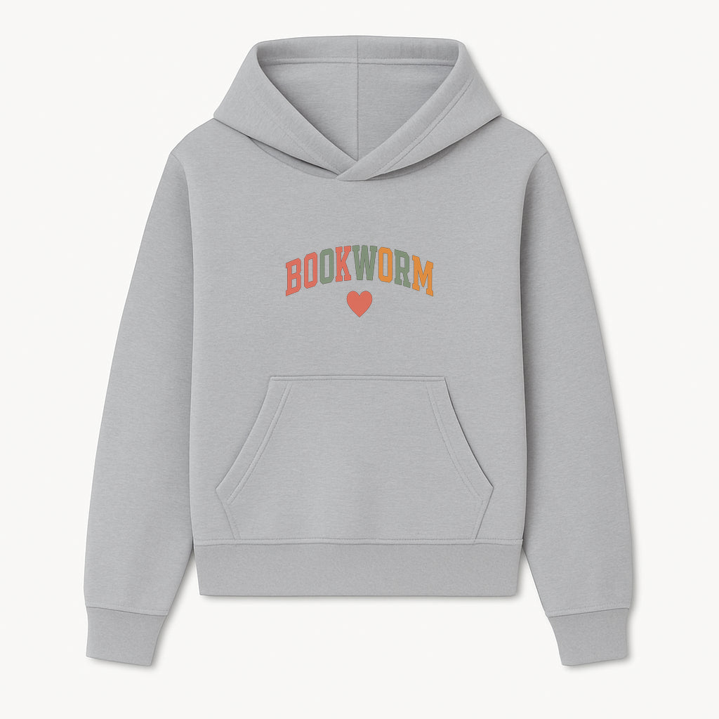 Bookworm Wall Art - Colorful Home Decor for Book Lovers - Reading Wall Sign - Literary Gift for Book Enthusiasts - Hoodie 1758388404203.jpg