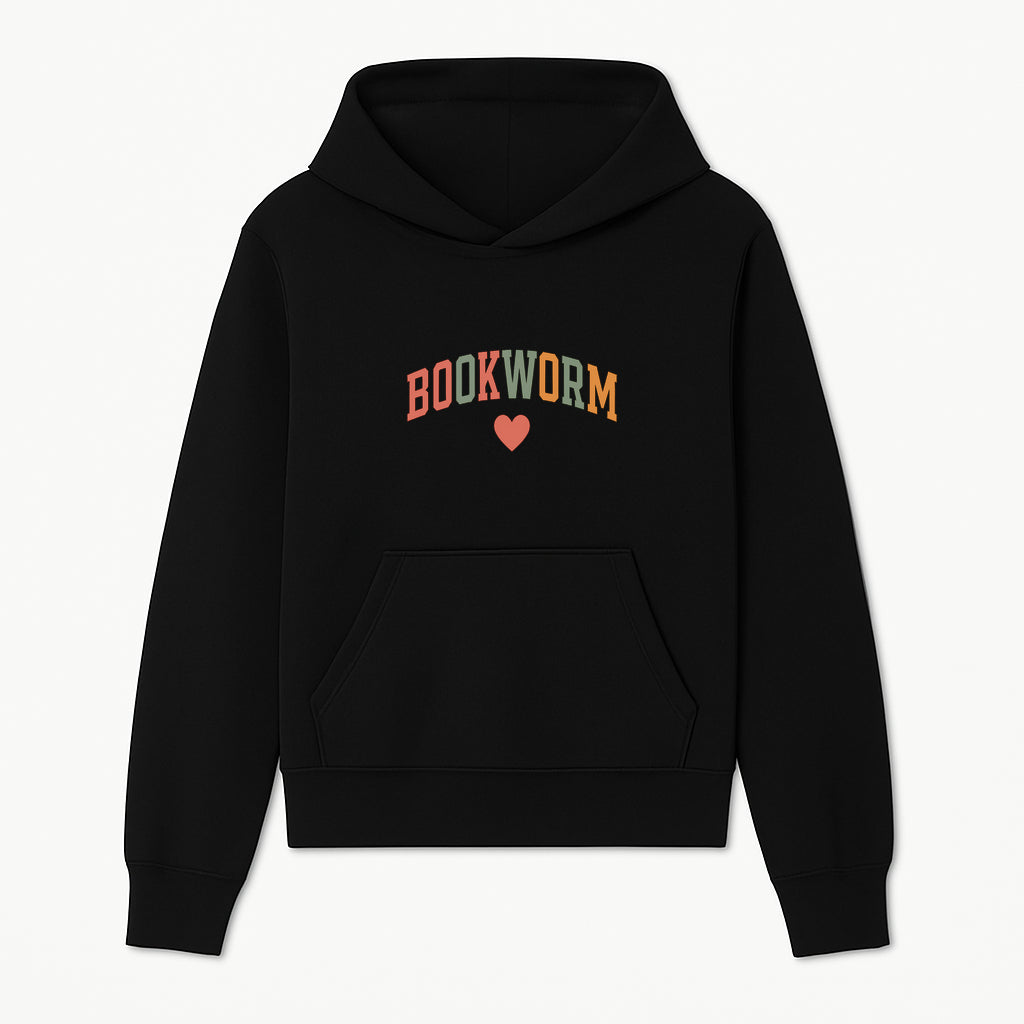 Bookworm Wall Art - Colorful Home Decor for Book Lovers - Reading Wall Sign - Literary Gift for Book Enthusiasts - Hoodie 1758388404347.jpg