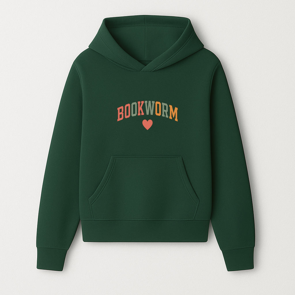 Bookworm Wall Art - Colorful Home Decor for Book Lovers - Reading Wall Sign - Literary Gift for Book Enthusiasts - Hoodie 1758388404639.jpg