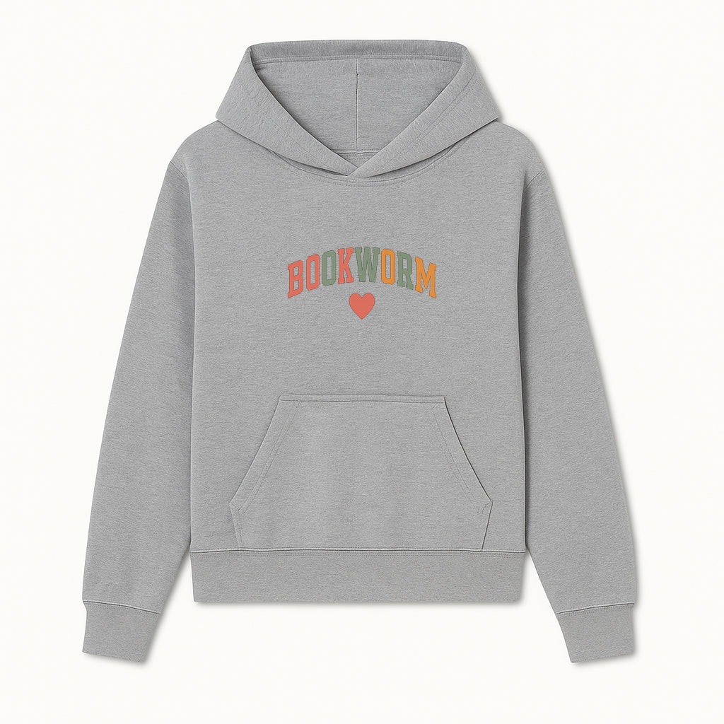 Bookworm Wall Art - Colorful Home Decor for Book Lovers - Reading Wall Sign - Literary Gift for Book Enthusiasts - Hoodie 1758388404769.jpg