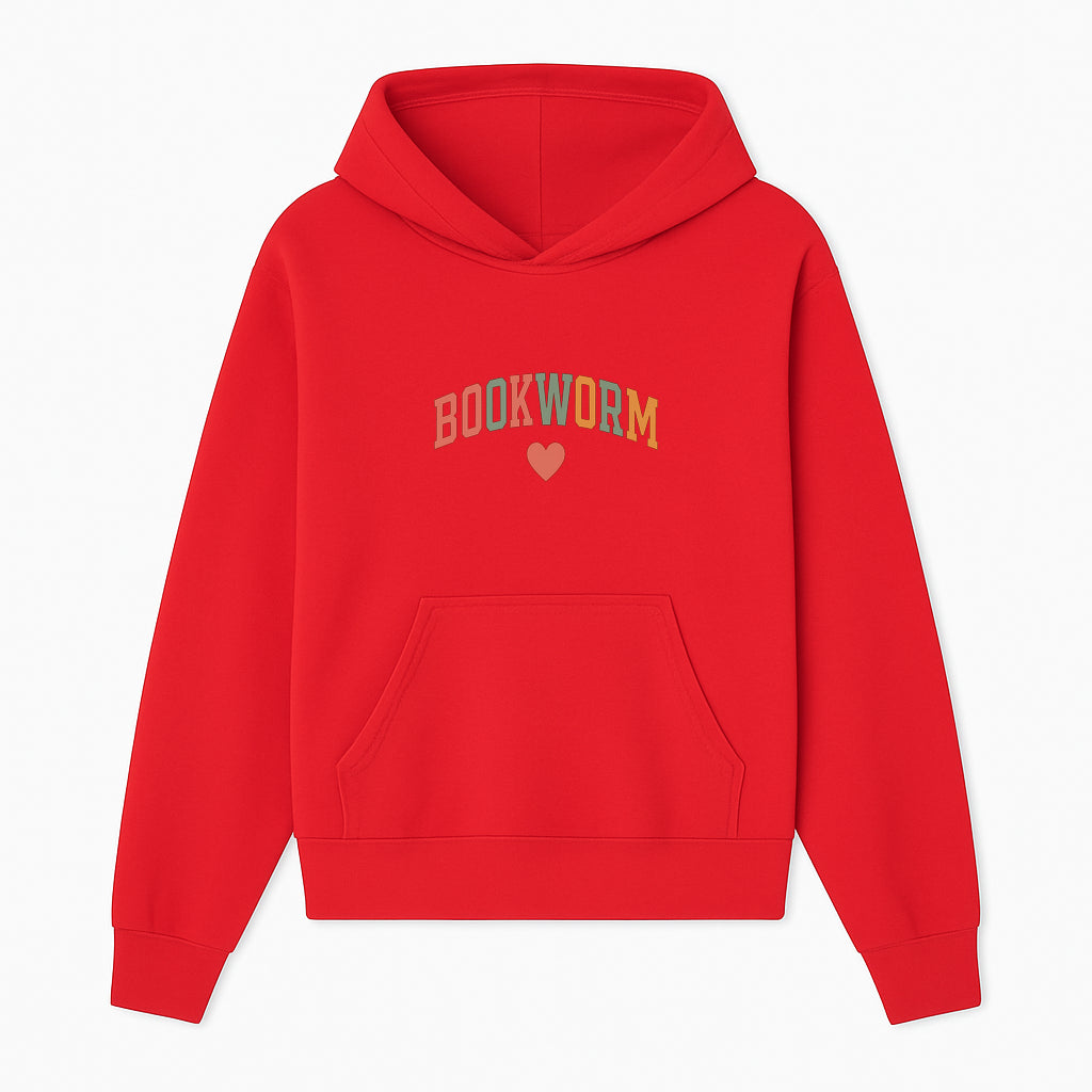Bookworm Wall Art - Colorful Home Decor for Book Lovers - Reading Wall Sign - Literary Gift for Book Enthusiasts - Hoodie 1758388405517.jpg