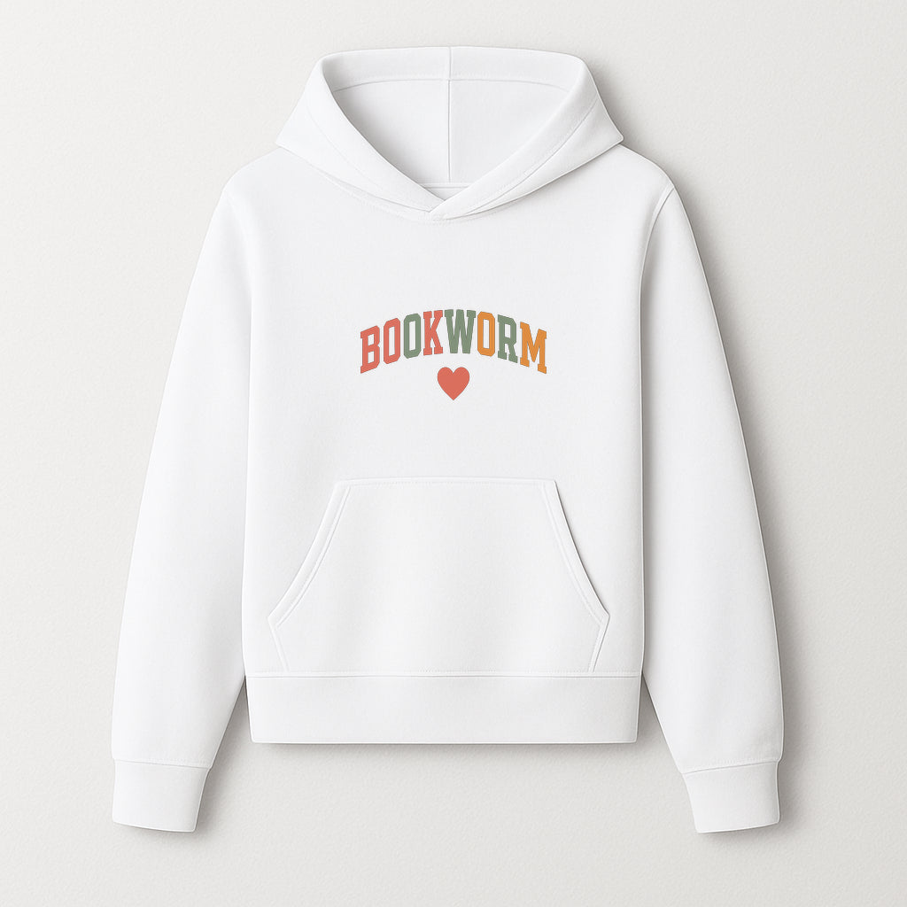 Bookworm Wall Art - Colorful Home Decor for Book Lovers - Reading Wall Sign - Literary Gift for Book Enthusiasts - Hoodie 1758388405784.jpg
