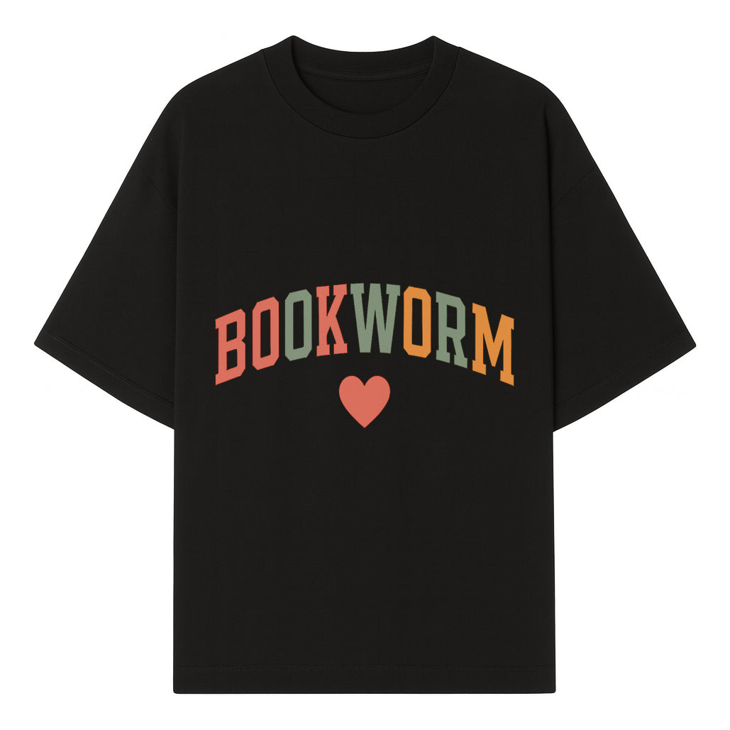 Bookworm Wall Art - Colorful Home Decor for Book Lovers - Reading Wall Sign - Literary Gift for Book Enthusiasts - T-shirt 1758388407312.jpg