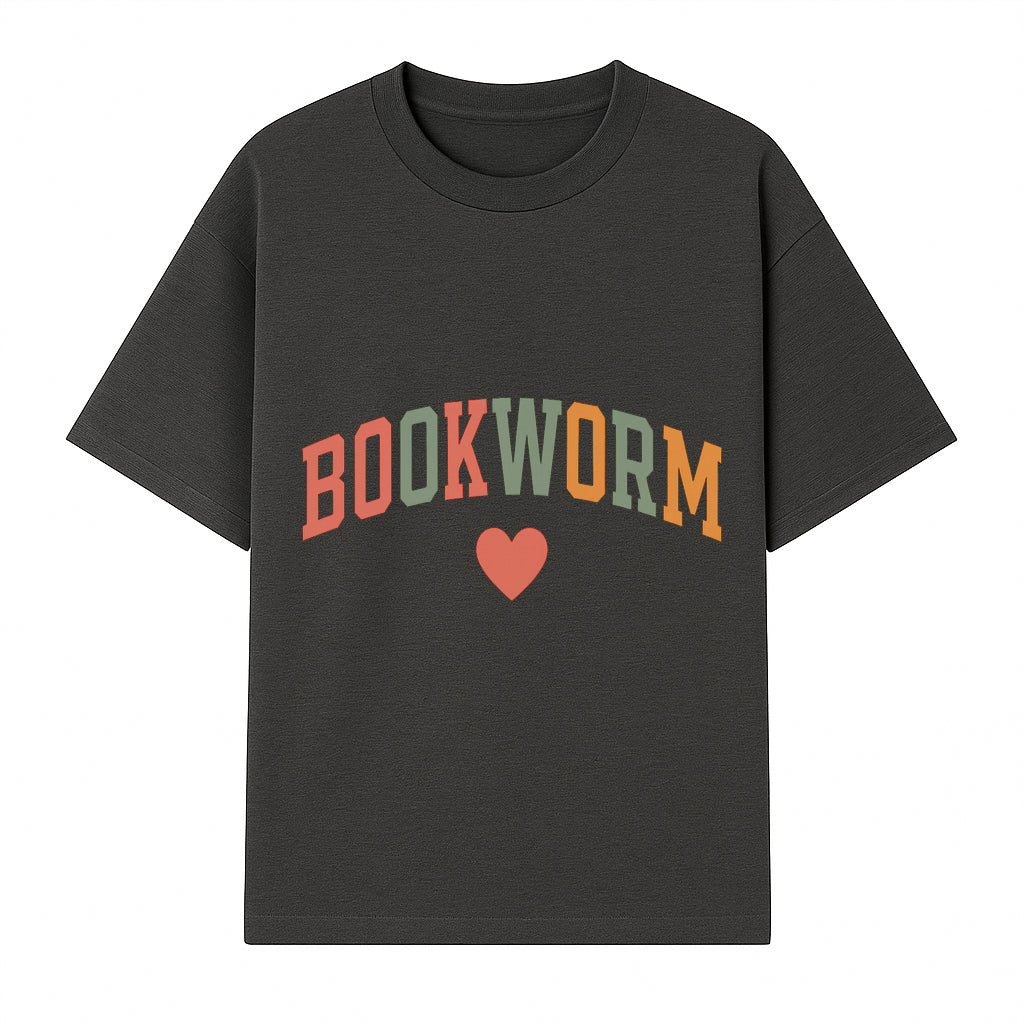Bookworm Wall Art - Colorful Home Decor for Book Lovers - Reading Wall Sign - Literary Gift for Book Enthusiasts - T-shirt 1758388407432.jpg