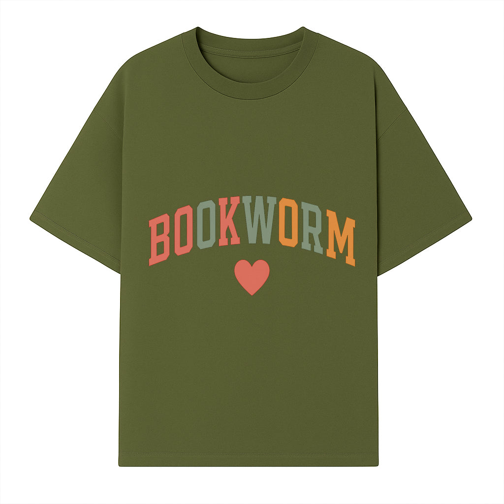 Bookworm Wall Art - Colorful Home Decor for Book Lovers - Reading Wall Sign - Literary Gift for Book Enthusiasts - T-shirt 1758388407571.jpg