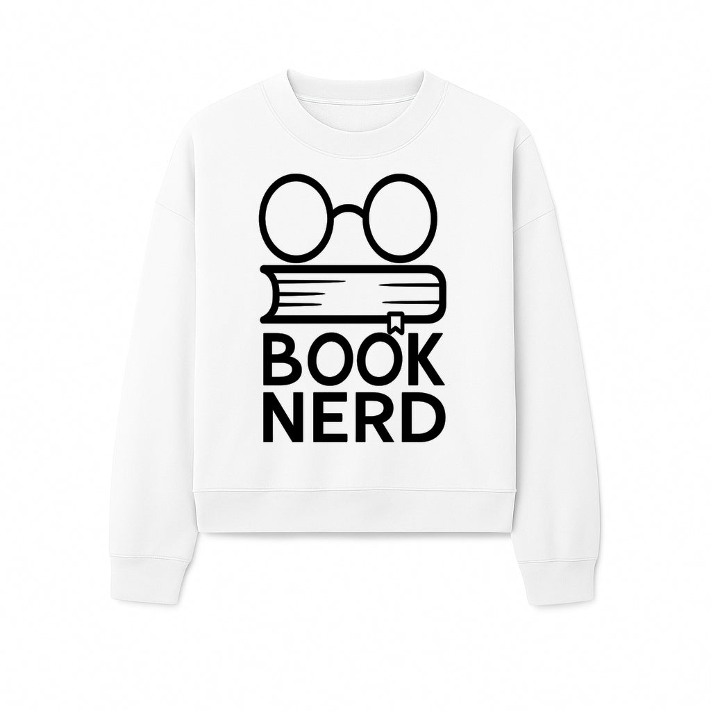 Book Nerd Glasses and Book Graphic Tee, Perfect for Book Lovers, Readers, and Literary Enthusiasts, Unisex Apparel - Sweatshirt 1758388408047.jpg