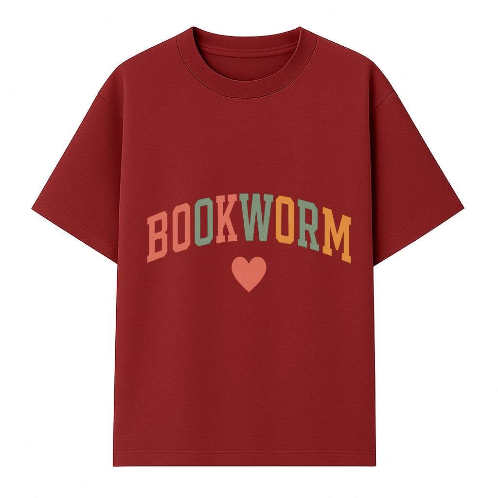 Bookworm Wall Art - Colorful Home Decor for Book Lovers - Reading Wall Sign - Literary Gift for Book Enthusiasts - T-shirt 1758388408180.jpg